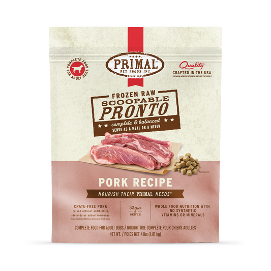 Frozen Raw Scoopable Pronto Dog Food - Pork Recipe
