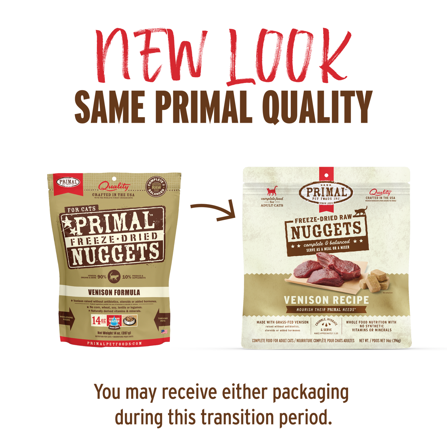 Freeze-Dried Raw Nuggets Cat Food - Venison Recipe