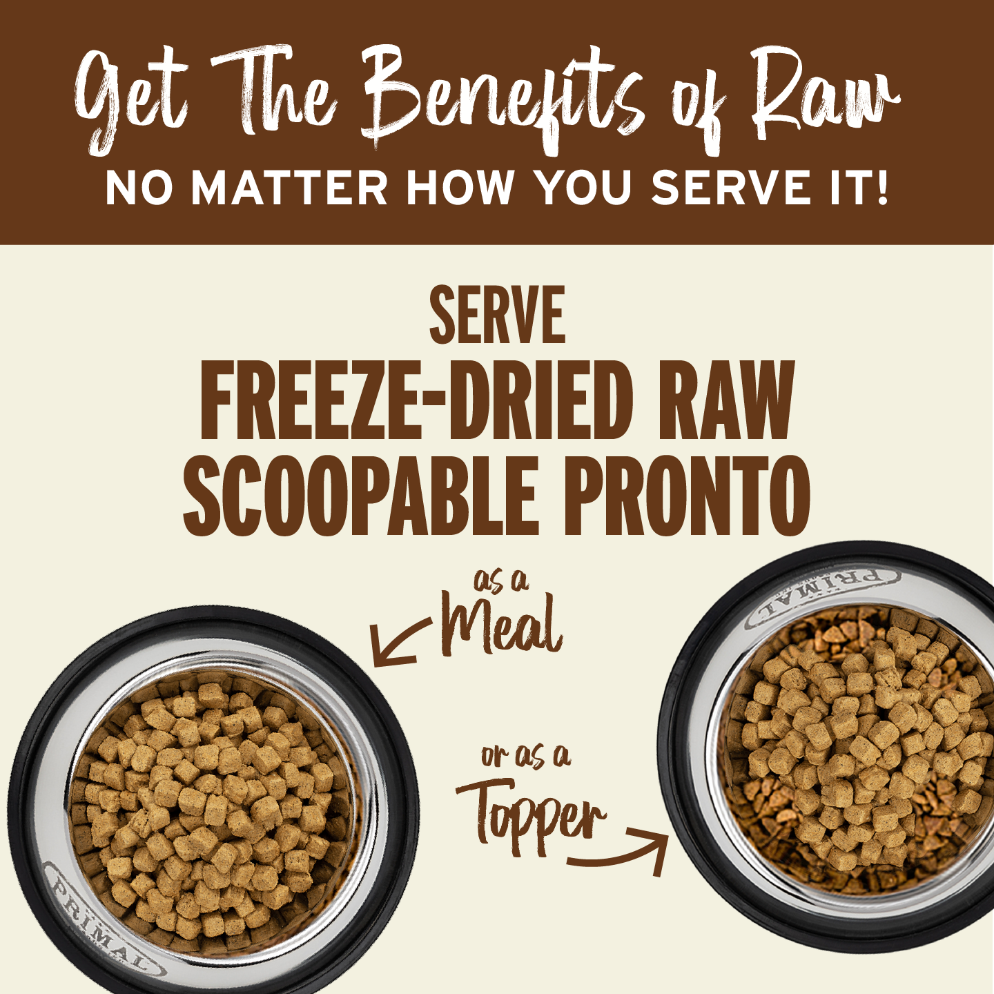 Freeze-Dried Raw Scoopable Pronto Dog Food - Beef Recipe