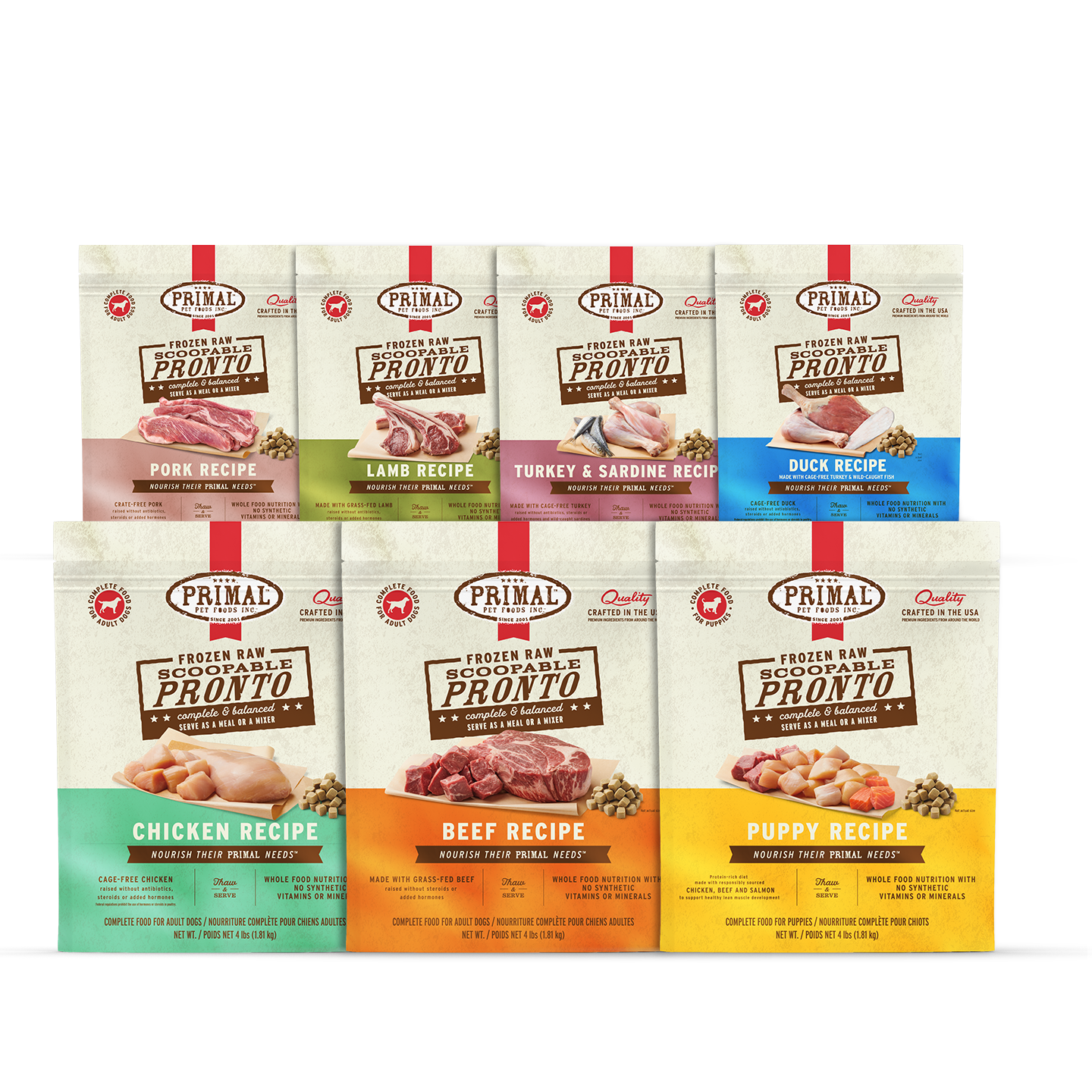 Frozen Raw Scoopable Pronto Dog Food
