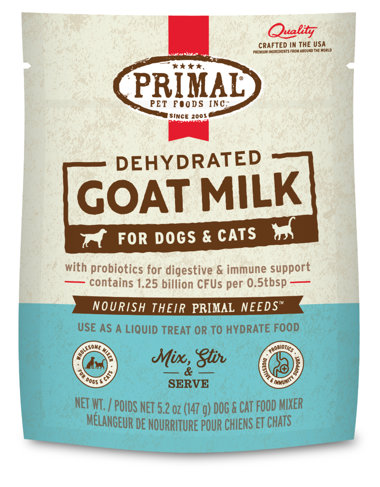 Dehydrated Goat Milk for Dogs and Cats