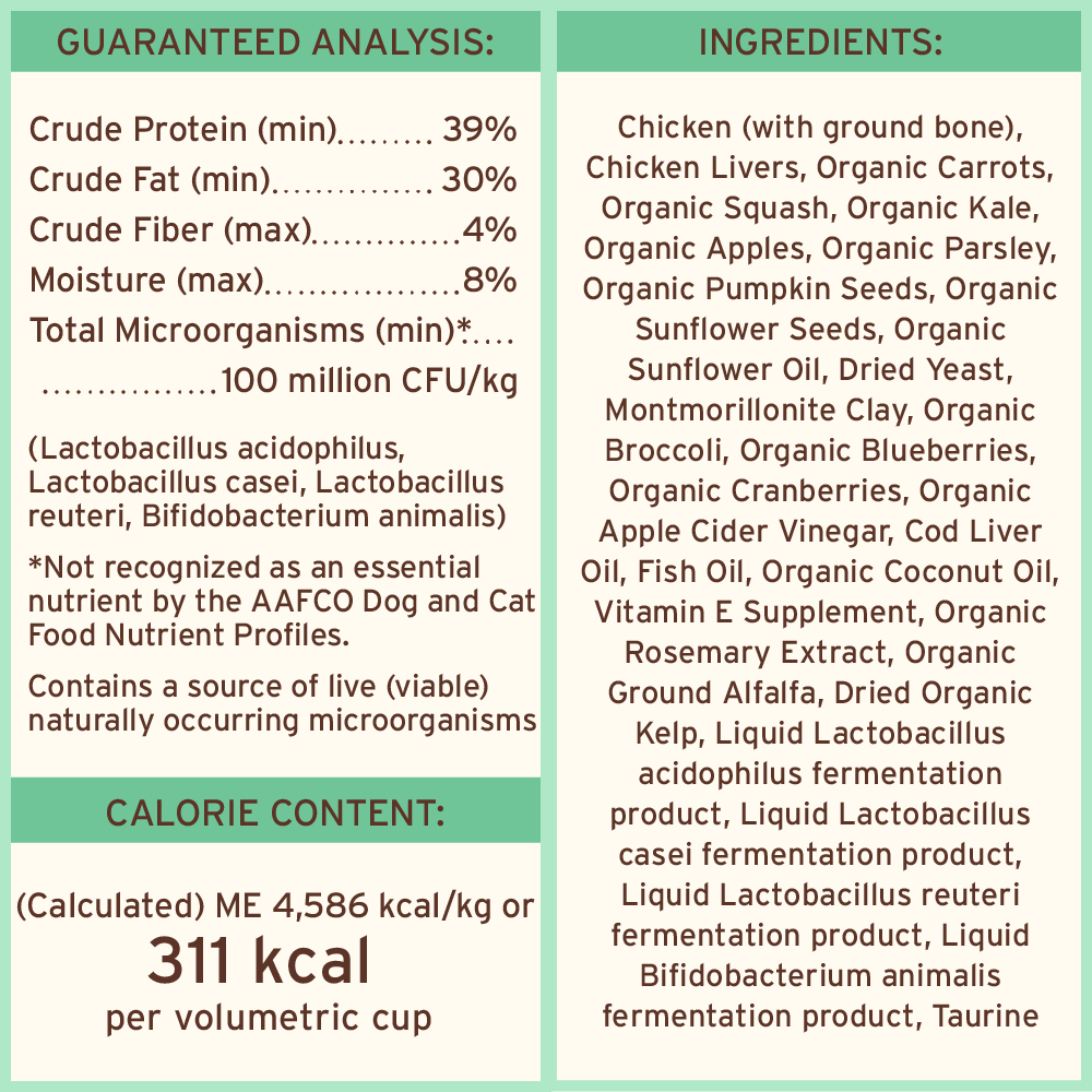 Freeze-Dried Raw Scoopable Pronto Dog Food - Chicken Recipe