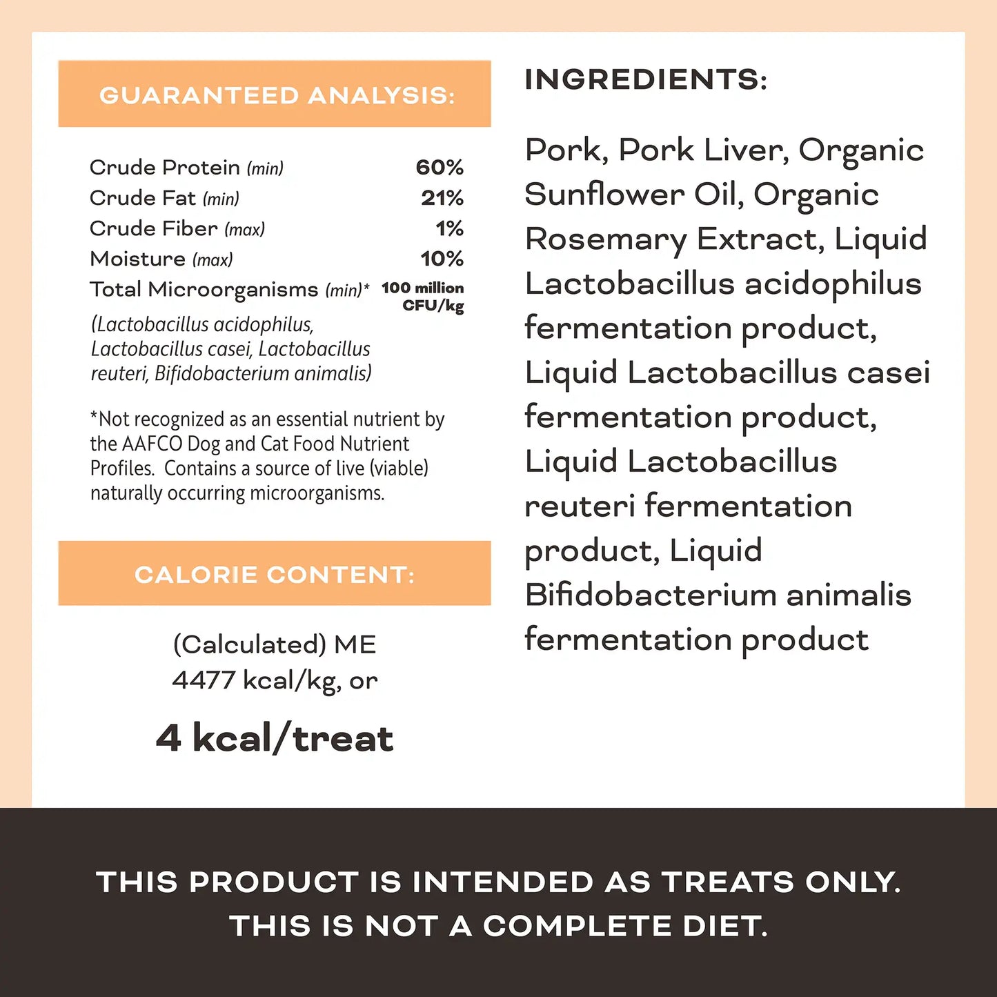 Liver Laugh Love Freeze-Dried Treats for Dogs - Pork Liver Recipe