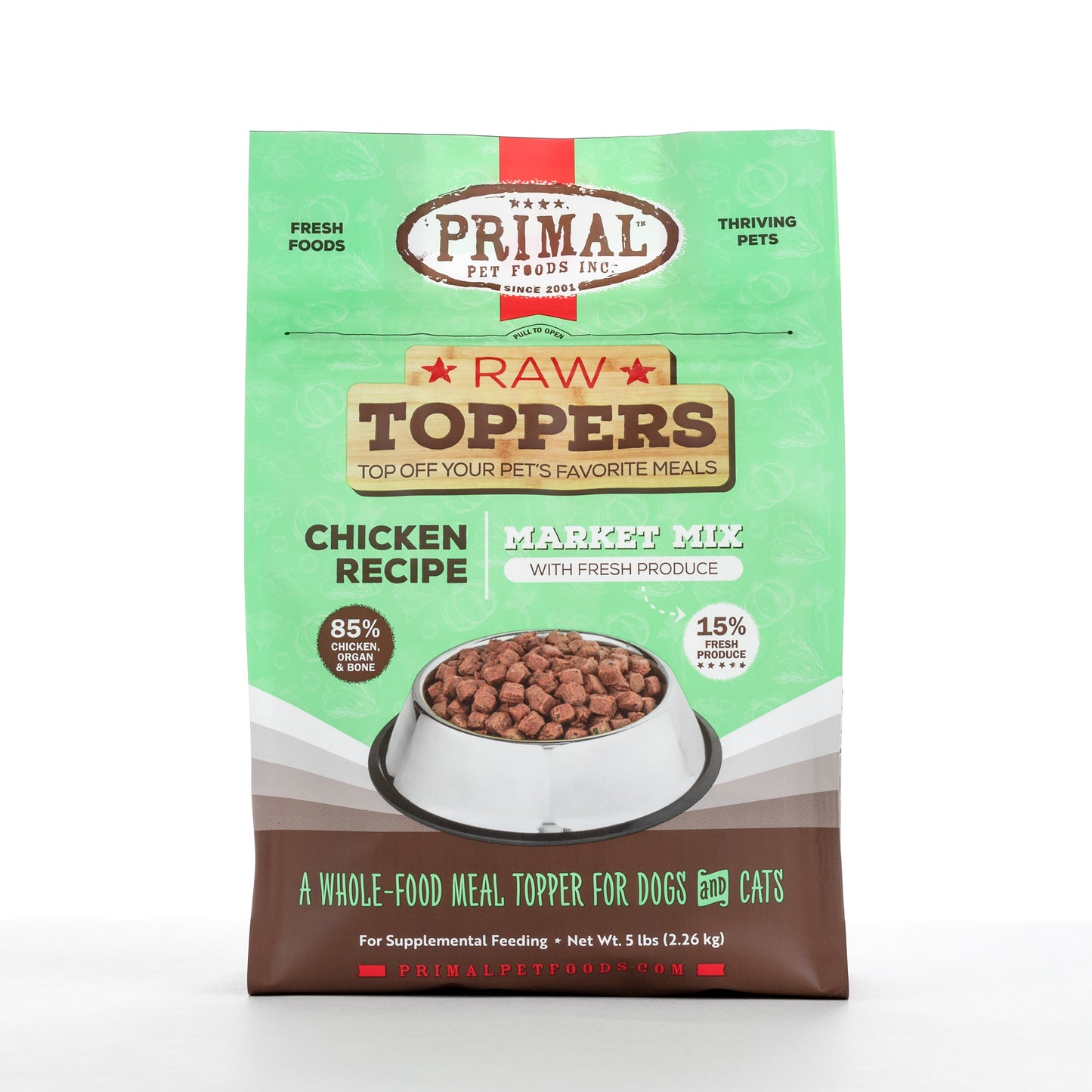 Market Mix Raw Topper for Cat & Dog - Chicken Recipe