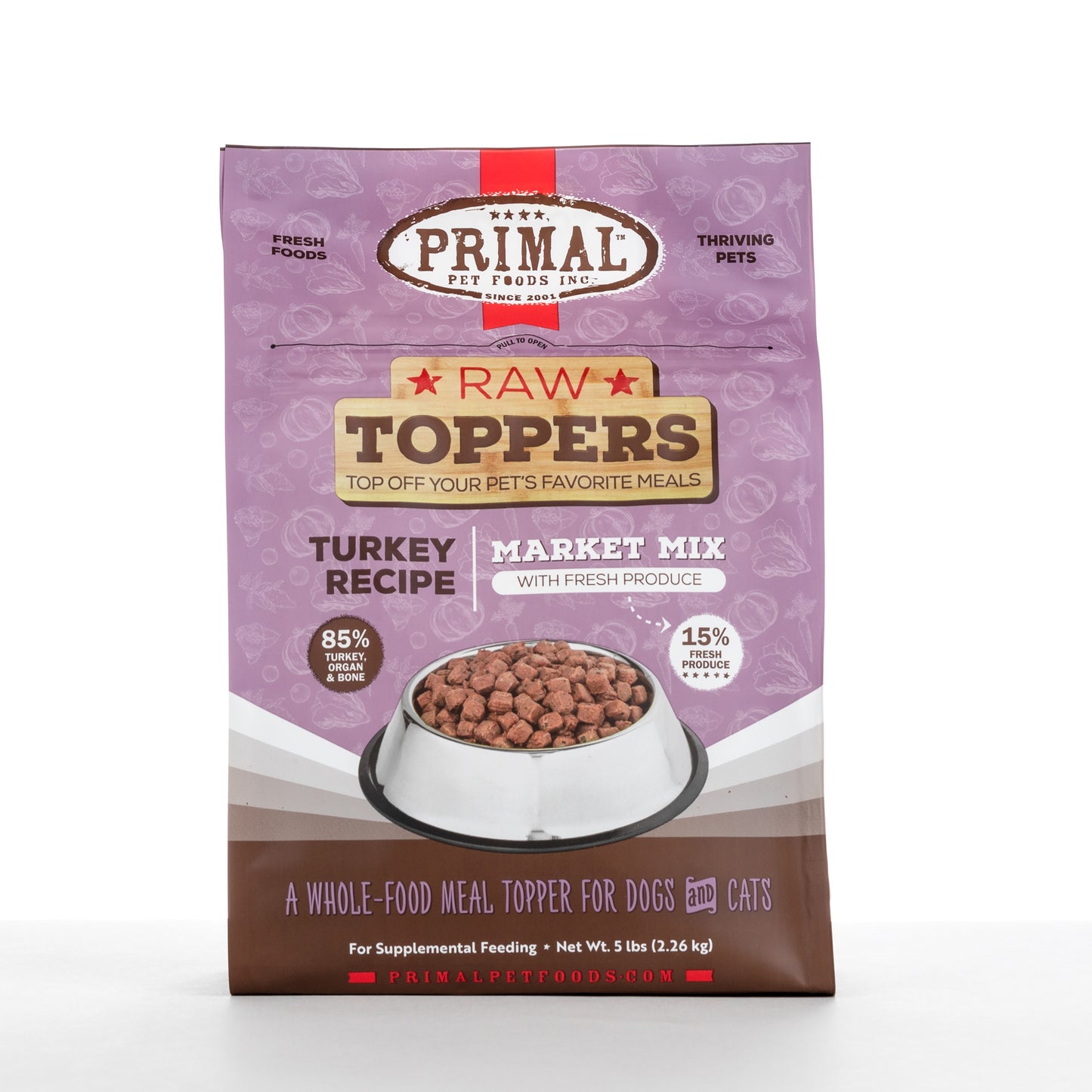 Market Mix Raw Topper for Cat & Dog - Turkey Recipe