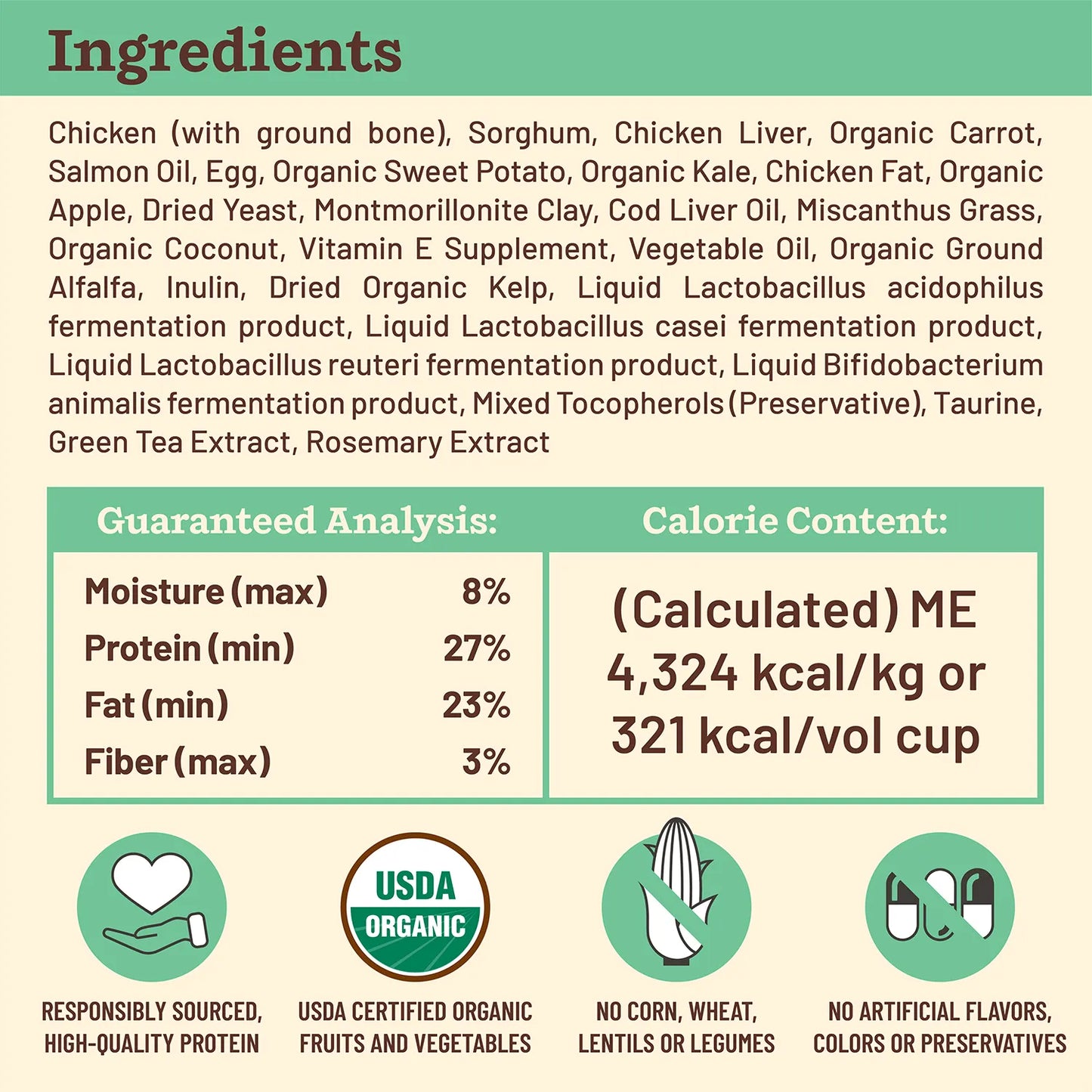Kibble in the Raw Dog Food - Chicken Recipe