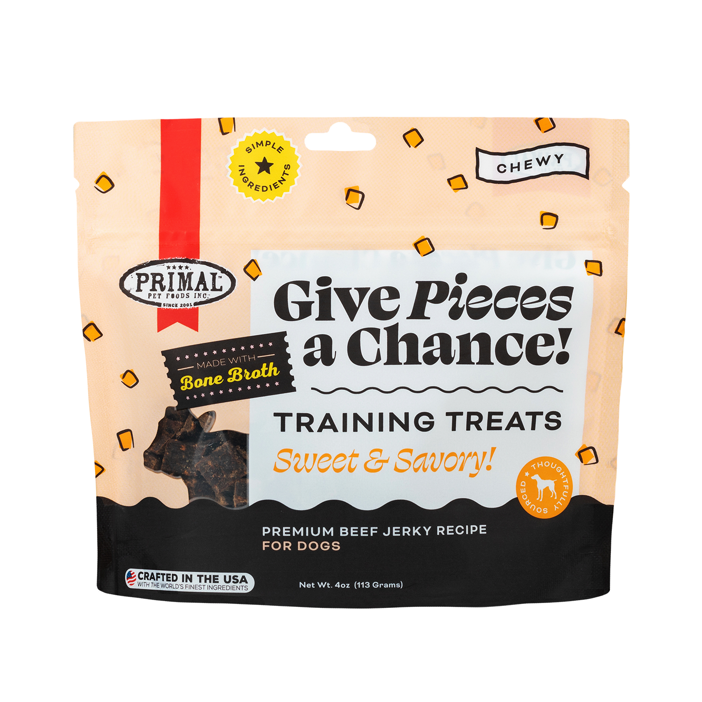 Give Pieces a Chance Jerky Treats for Dogs - Beef Recipe
