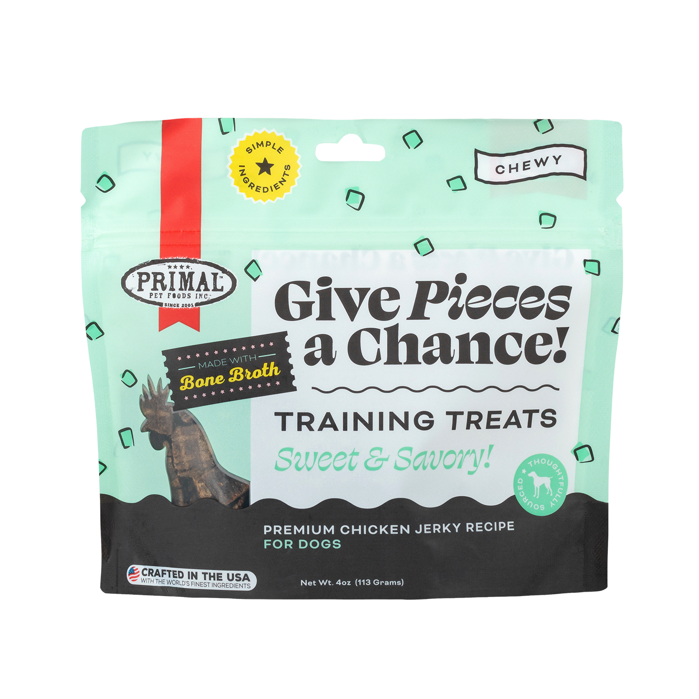 Give Pieces a Chance Jerky Treats for Dogs - Chicken Recipe