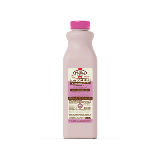 Raw Goat Milk for Cats & Dogs - Cranberry Blast Recipe