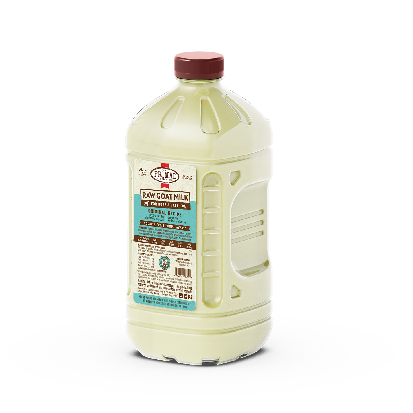 Raw Goat Milk for Cats & Dogs - Original Recipe
