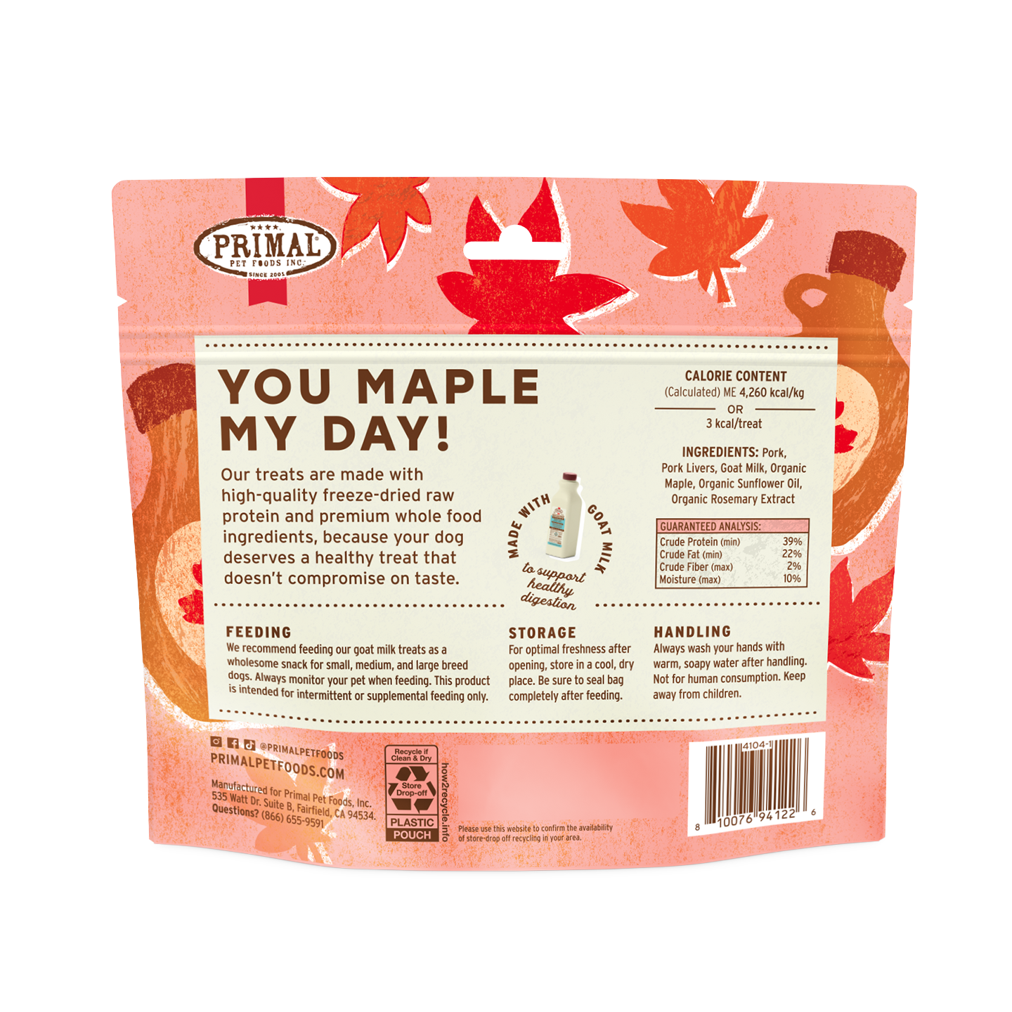 Freeze-Dried Raw Dog Treats - You Maple My Day