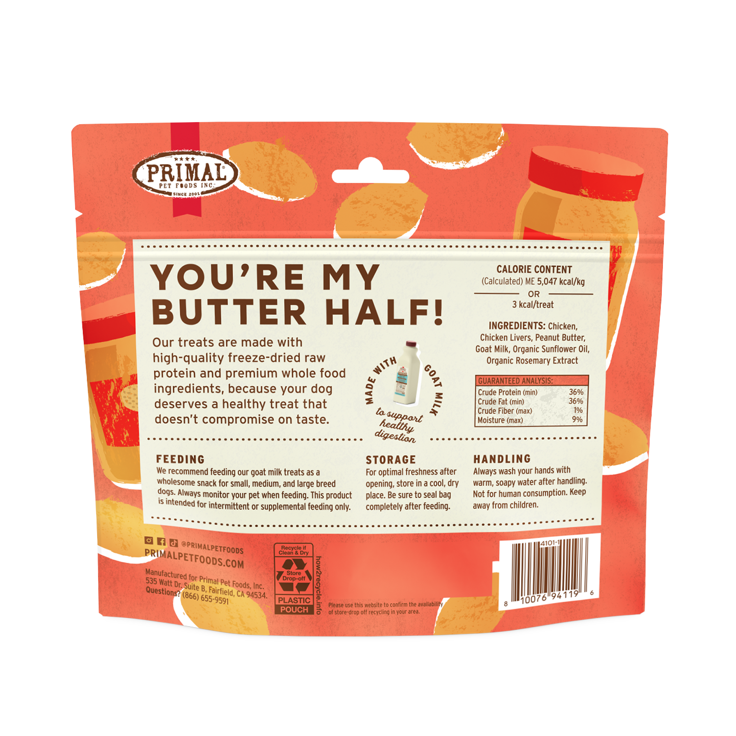 Freeze-Dried Raw Dog Treats - You're My Butter Half