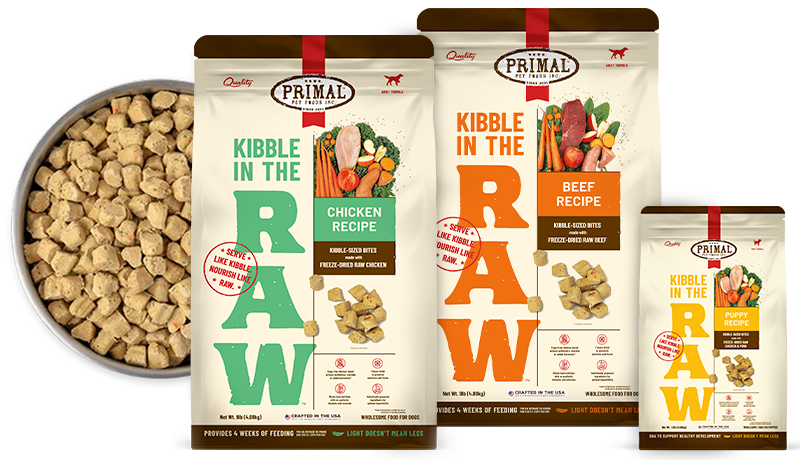 Canine Kibble in the Raw