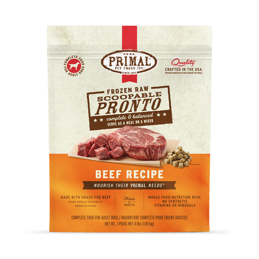 Frozen Raw Scoopable Pronto Dog Food - Beef Recipe