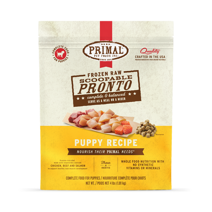Frozen Raw Scoopable Pronto Dog Food - Puppy Recipe