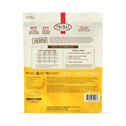 Frozen Raw Scoopable Pronto Dog Food - Puppy Recipe