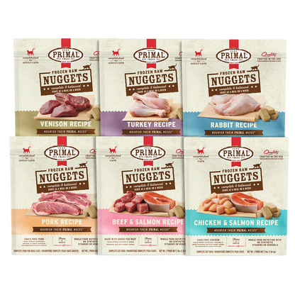 Frozen Raw Nuggets Cat Food