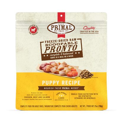 Freeze-Dried Raw Scoopable Pronto Dog Food - Puppy Recipe