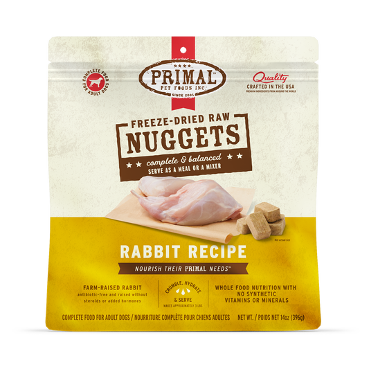Freeze-Dried Raw Nuggets Dog Food - Rabbit Recipe