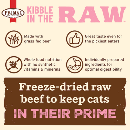Kibble in the Raw Cat Food - Beef Recipe
