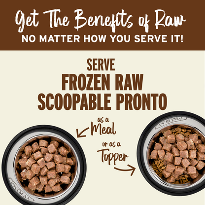 Frozen Raw Scoopable Pronto Dog Food - Beef Recipe