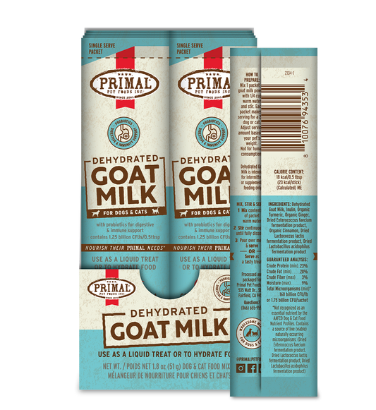 Dehydrated Goat Milk for Dogs and Cats - Sticks