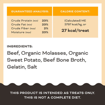 FriendChips Matter Jerky Treats for Dogs - Beef Recipe