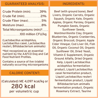 Freeze-Dried Raw Scoopable Pronto Dog Food - Beef Recipe