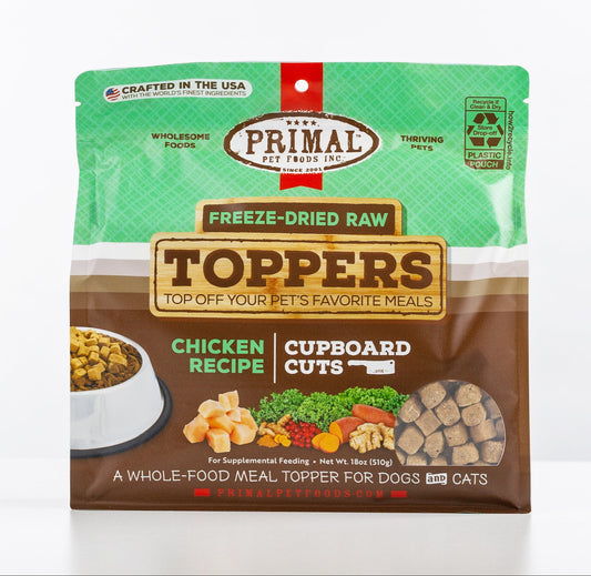 Cupboard Cuts Freeze-Dried Raw Toppers for Cat & Dog - Chicken Recipe