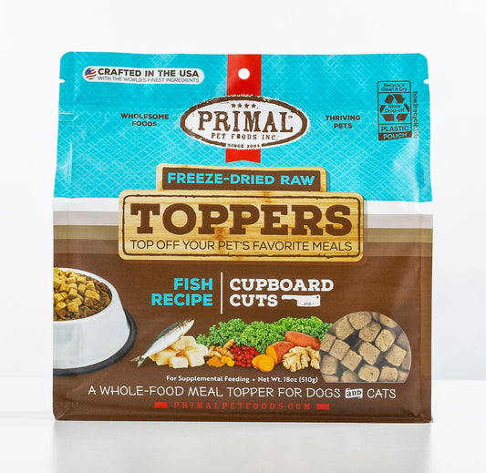 Cupboard Cuts Freeze-Dried Raw Toppers for Cat & Dog - Fish Recipe