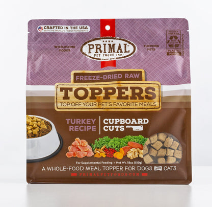 Cupboard Cuts Freeze-Dried Raw Toppers for Cat & Dog - Turkey Recipe