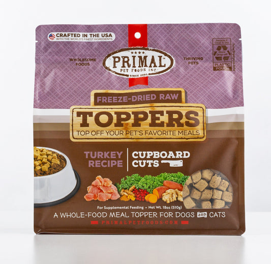 Cupboard Cuts Freeze-Dried Raw Toppers for Cat & Dog - Turkey Recipe