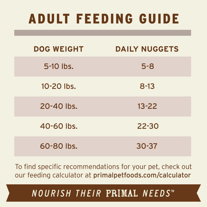 Freeze-Dried Raw Nuggets Dog Food - Venison Recipe