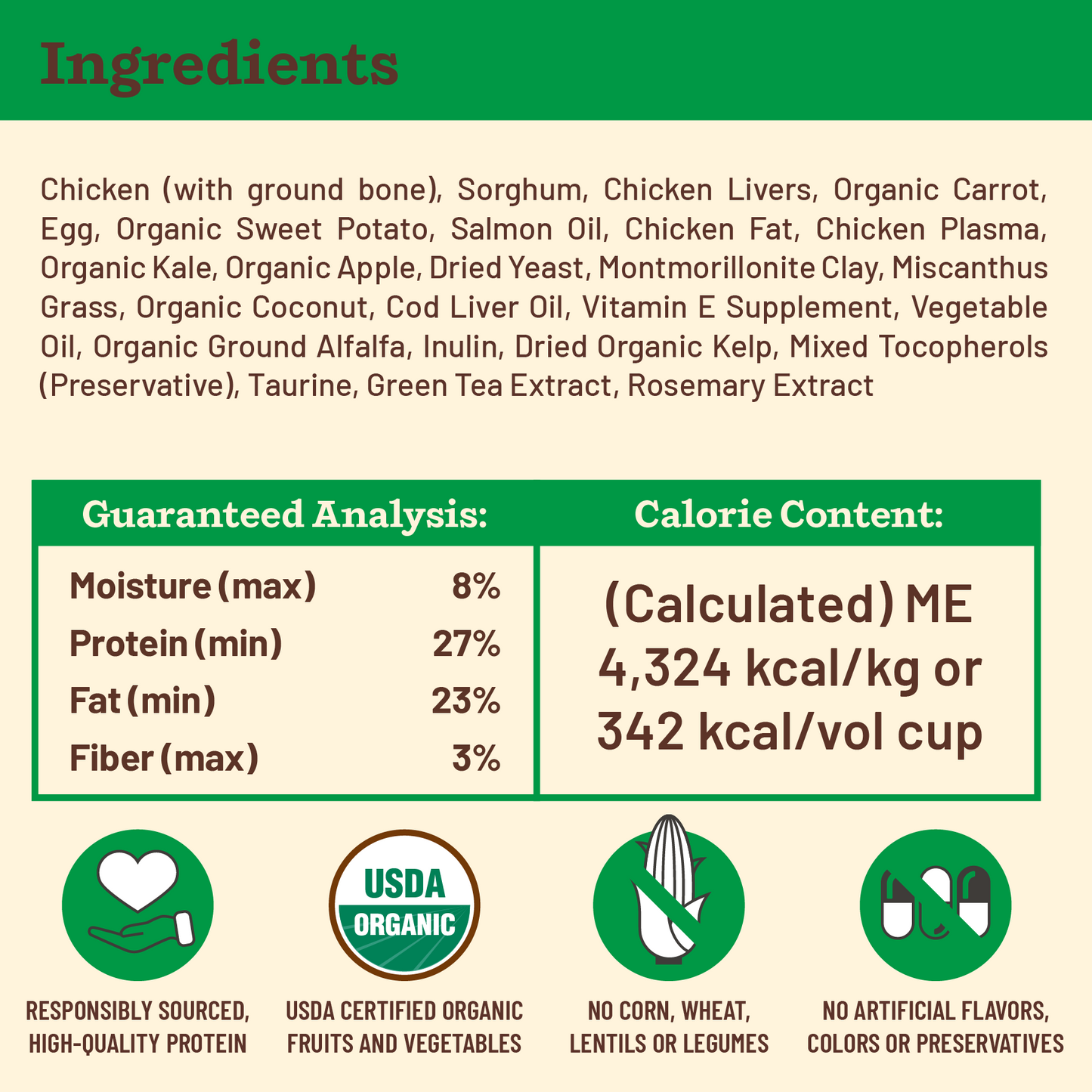 Kibble in the Raw Dog Food - Small Breed Chicken Recipe