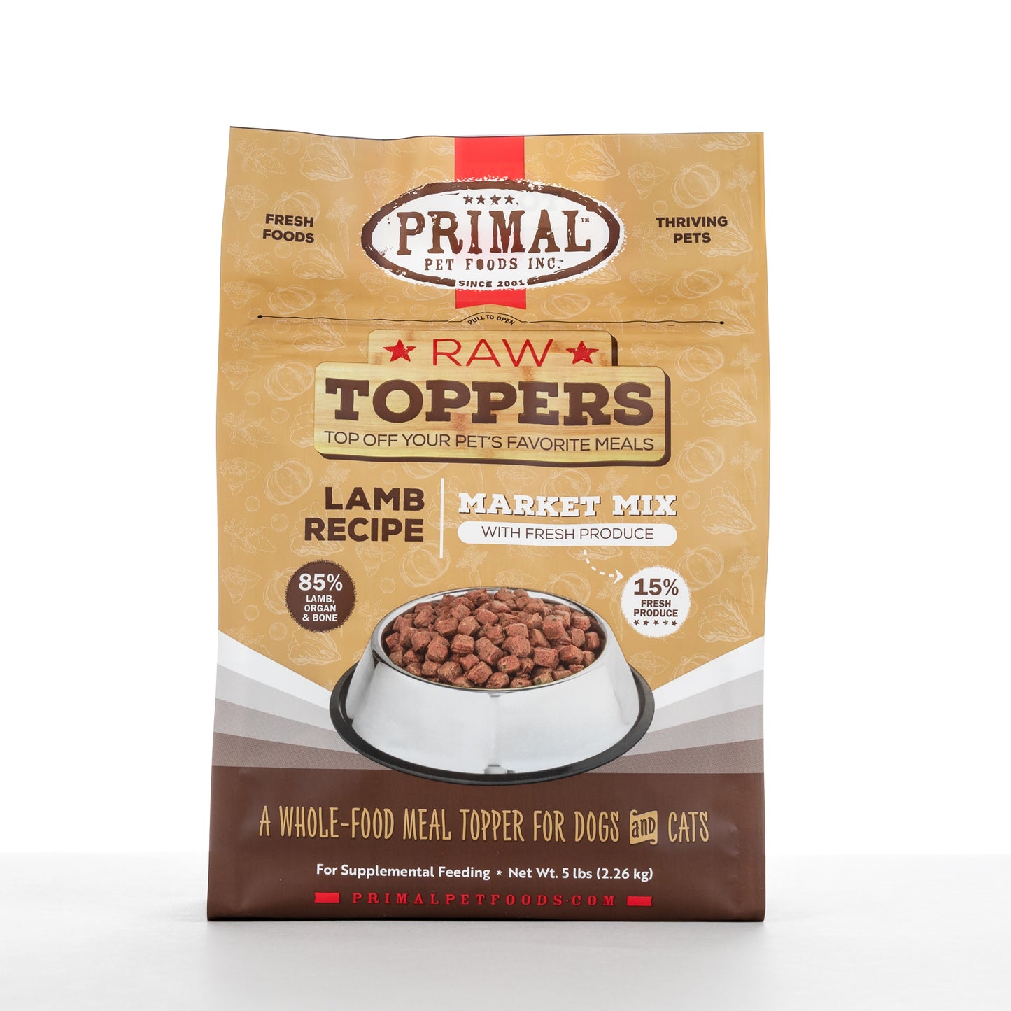 Market Mix Raw Topper for Cat & Dog - Lamb Recipe