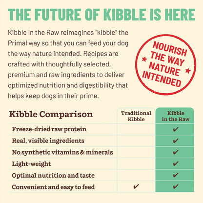 Kibble in the Raw Dog Food - Chicken Recipe