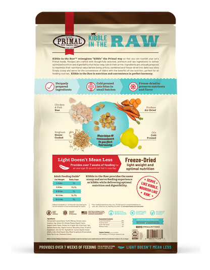 Kibble in the Raw Cat Food - Chicken & Fish Recipe