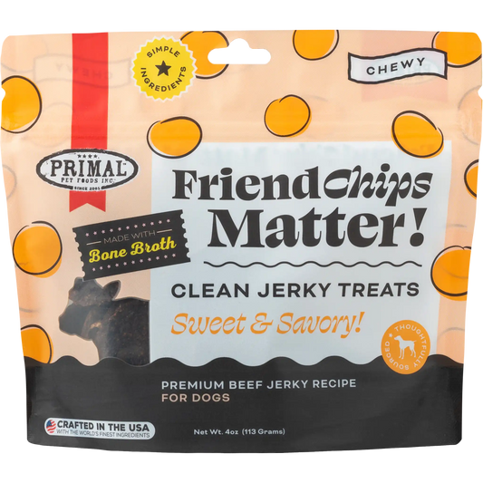 FriendChips Matter Jerky Treats for Dogs - Beef Recipe