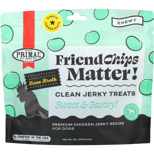 FriendChips Matter Jerky Treats for Dogs - Chicken Recipe