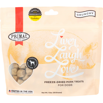 Liver Laugh Love Freeze-Dried Treats for Dogs - Pork Liver Recipe