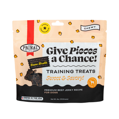 Give Pieces a Chance Jerky Treats for Dogs - Beef Recipe