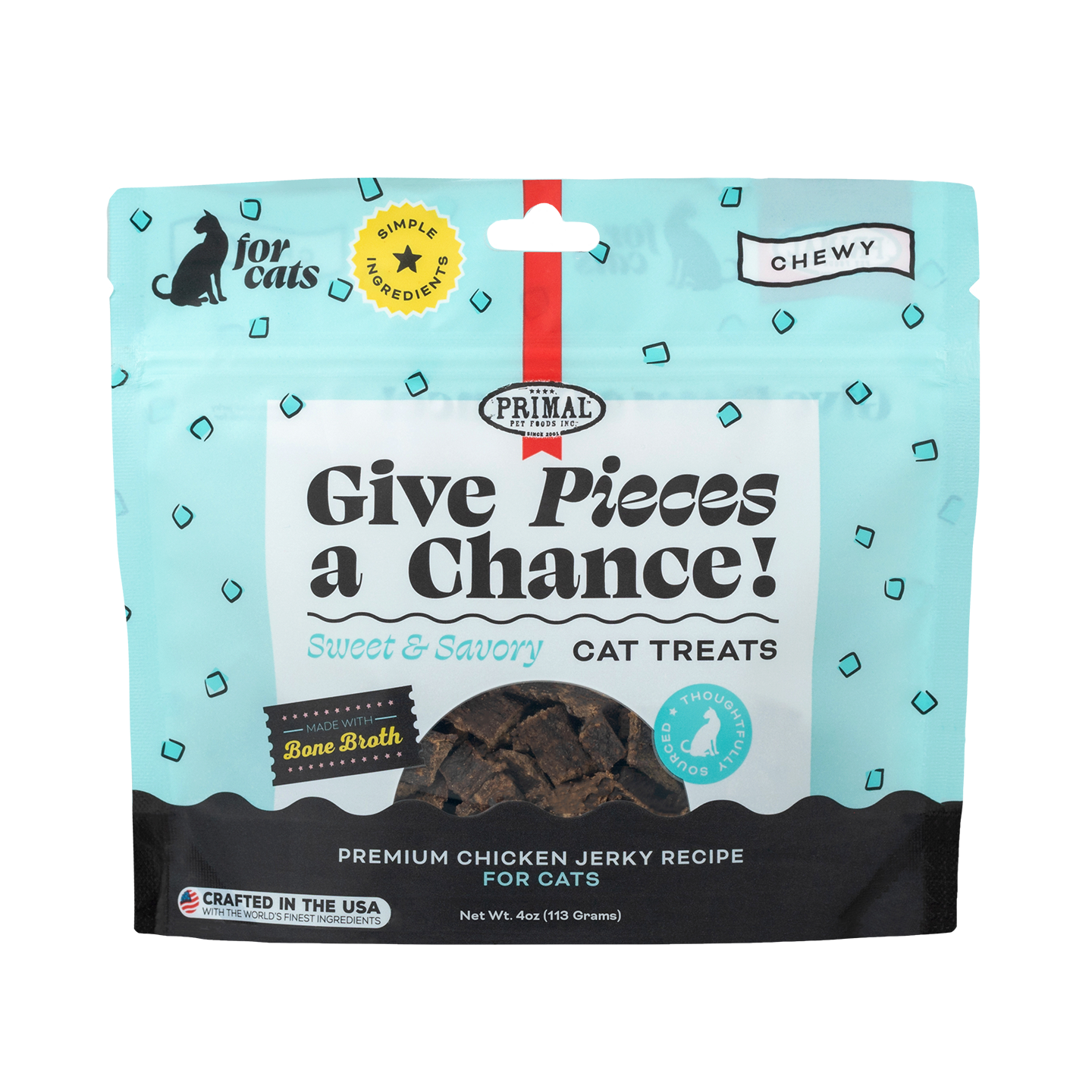 Give Pieces a Chance Jerky Treats for Cats - Chicken Recipe