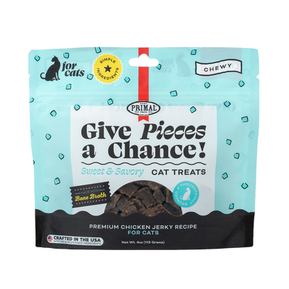 Give Pieces a Chance Jerky Treats for Cats - Chicken Recipe