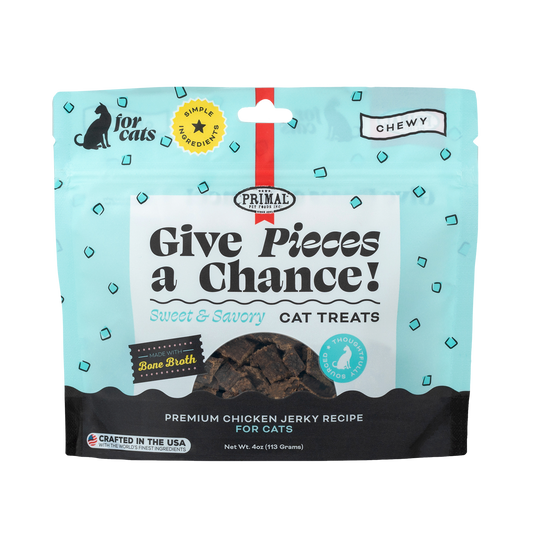 Give Pieces a Chance Jerky Treats for Cats - Chicken Recipe