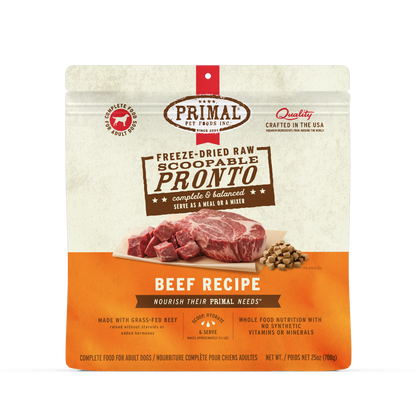 Freeze-Dried Raw Scoopable Pronto Dog Food - Beef Recipe