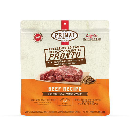Freeze-Dried Raw Scoopable Pronto Dog Food - Beef Recipe