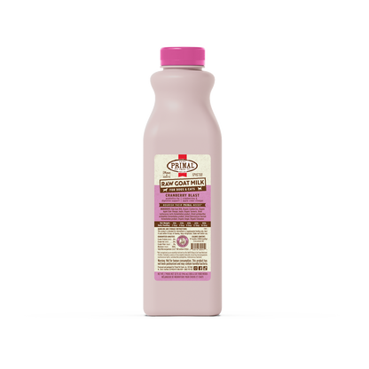 Raw Goat Milk for Cats & Dogs - Cranberry Blast Recipe
