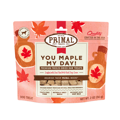 Freeze-Dried Raw Dog Treats - You Maple My Day