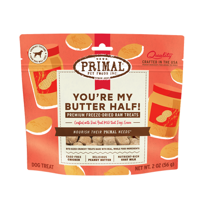 Freeze-Dried Raw Dog Treats - You're My Butter Half