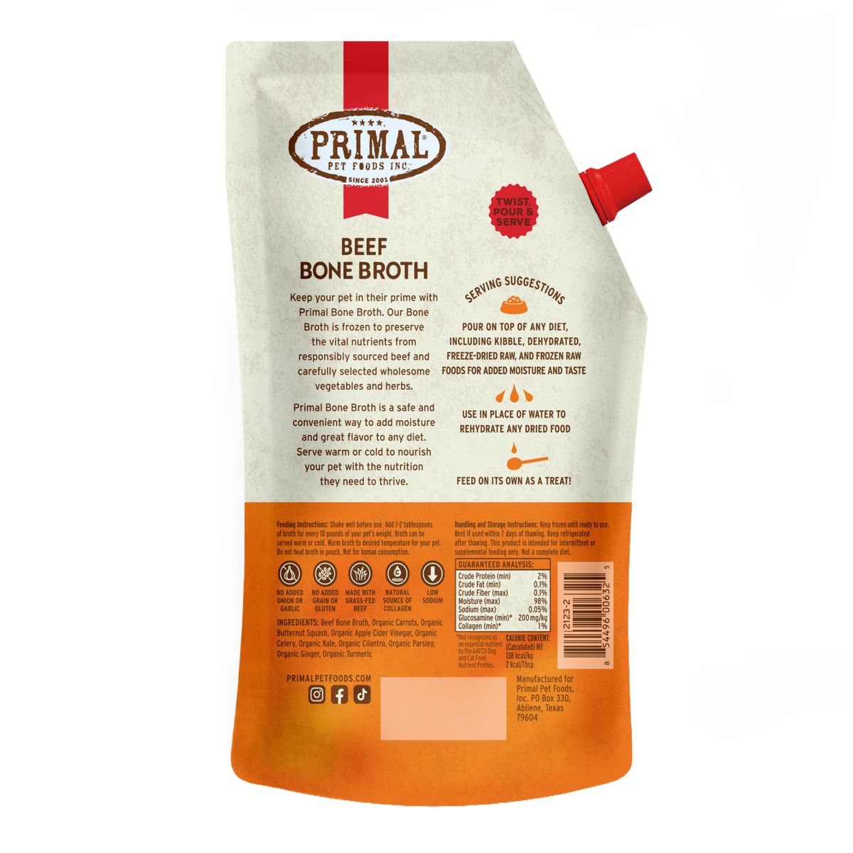Bone Broth for Cats and Dogs - Beef Recipe
